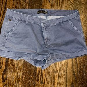 Abercrombie & Fitch chino blue shorts